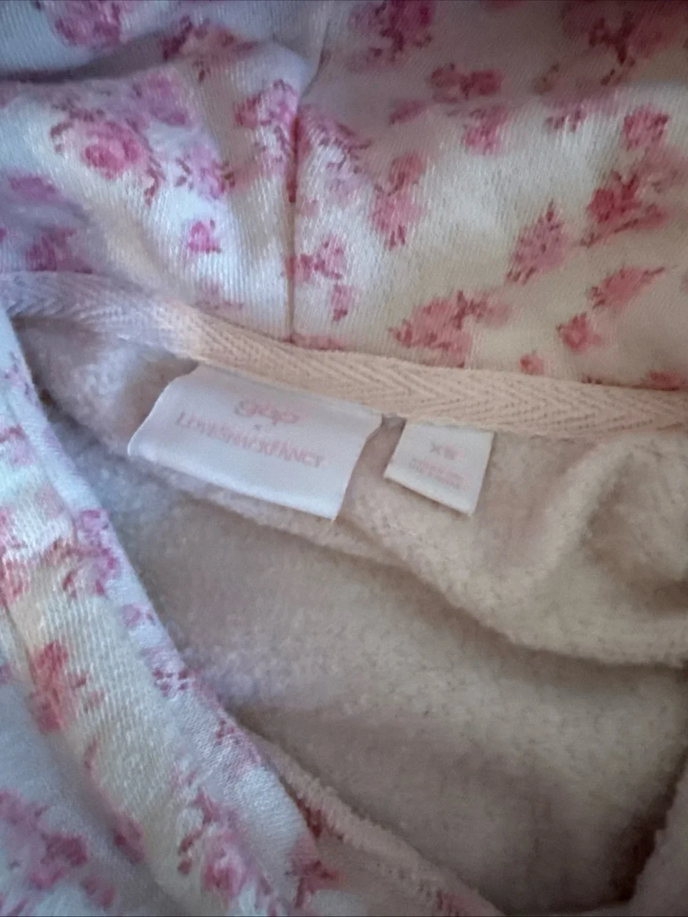 Toddler girls Gap x LoveShackFancy Pink and white Floral Set (XS)